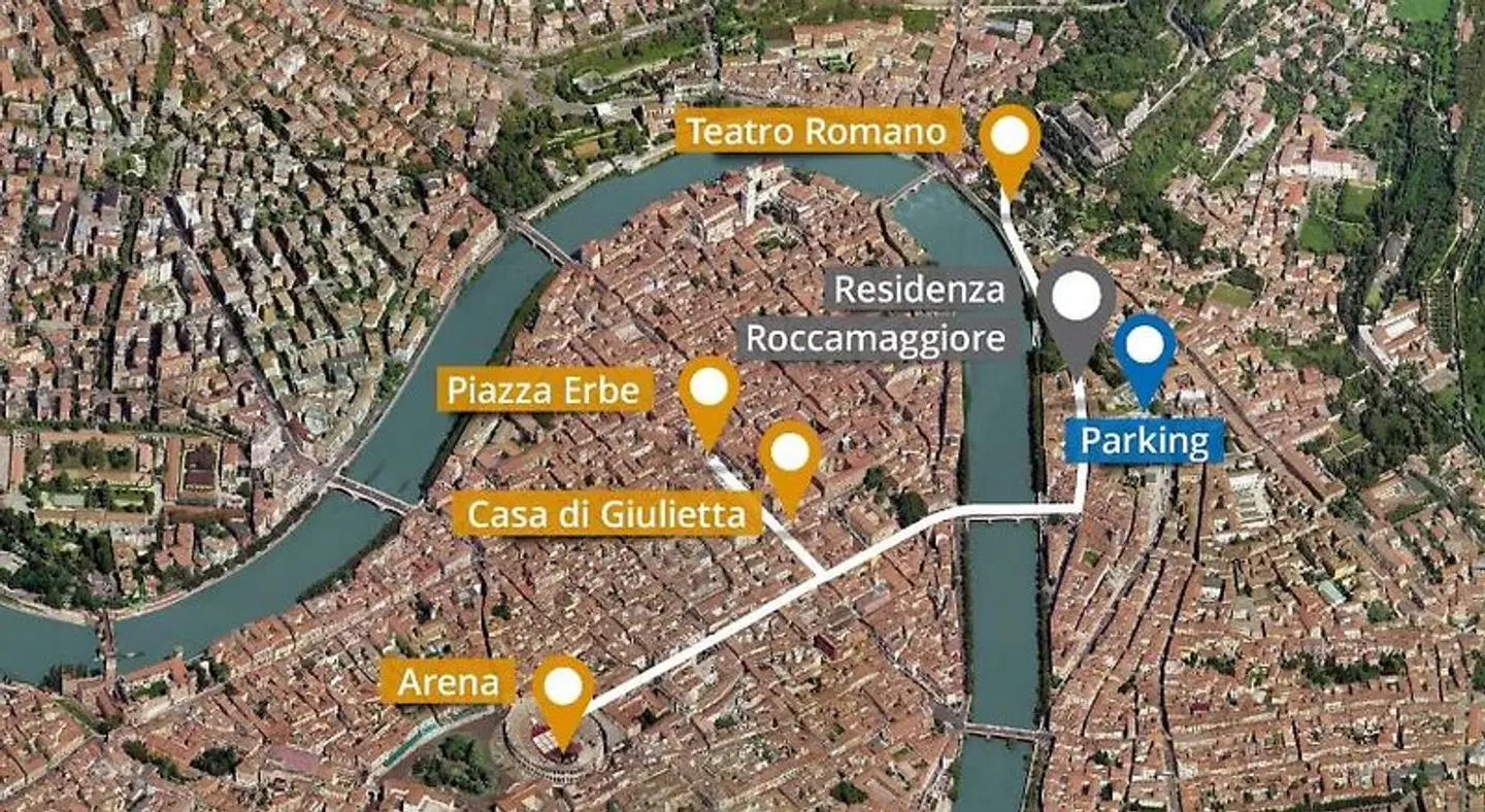 Residenza Roccamaggiore Landkarte