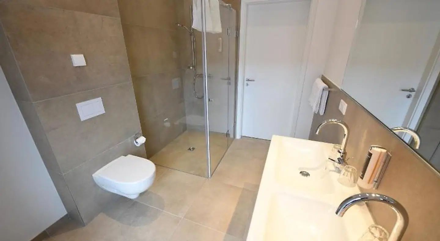 Steverbett Hotel Badezimmer