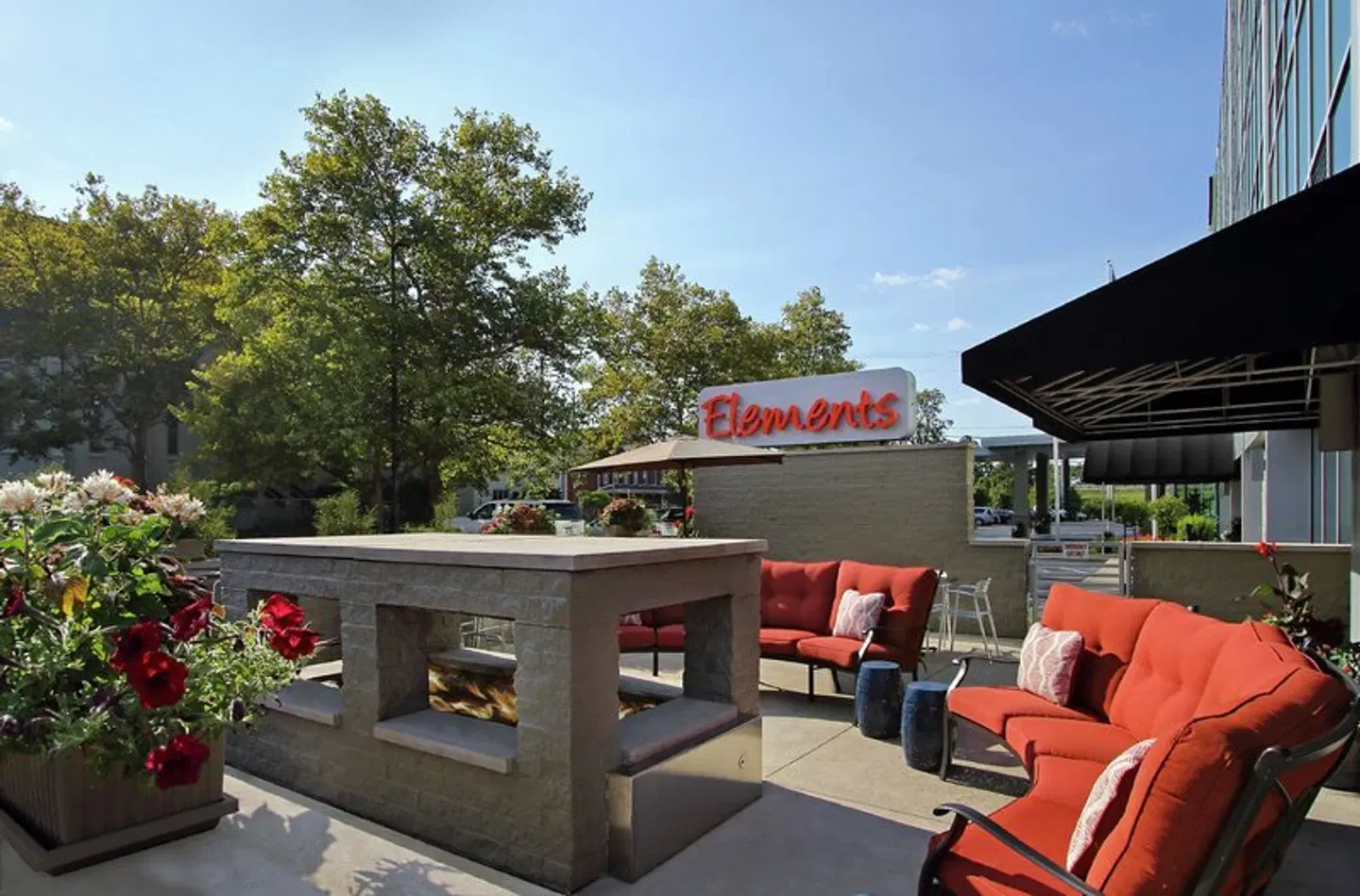 DoubleTree by Hilton Hotel Newark Ohio Terrasse