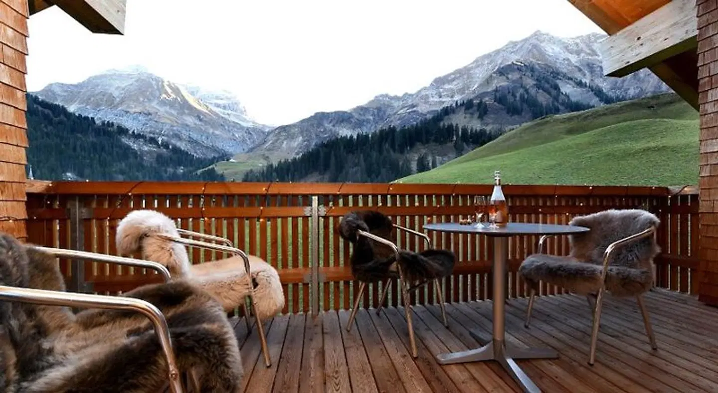 Alpin Chalet Schröcken Terrasse