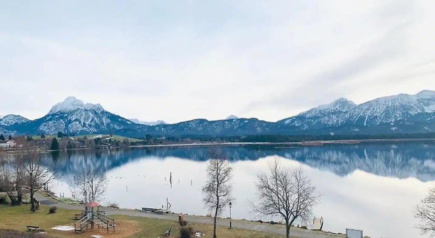 Fischer am See Landschaft