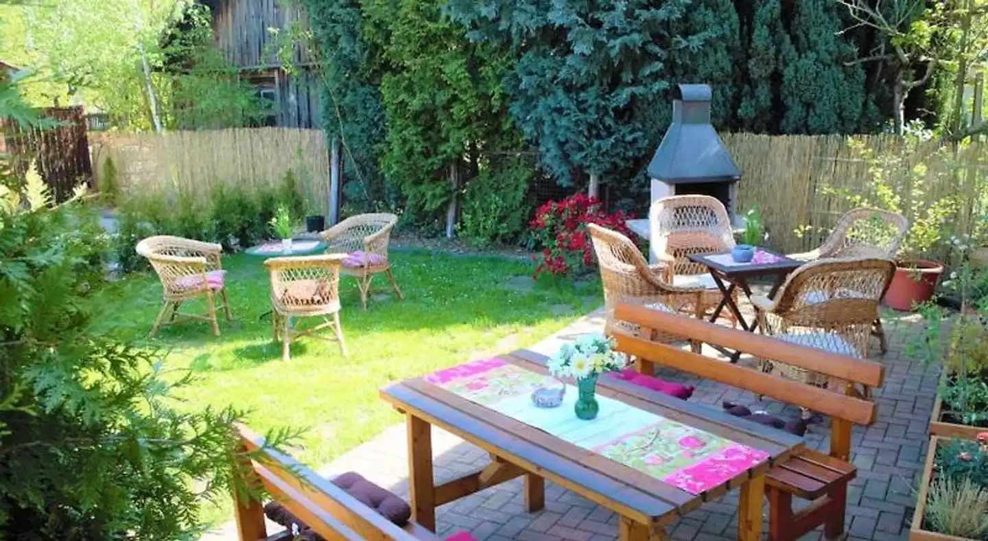 Pension Zum Alten Schulhaus Terrasse