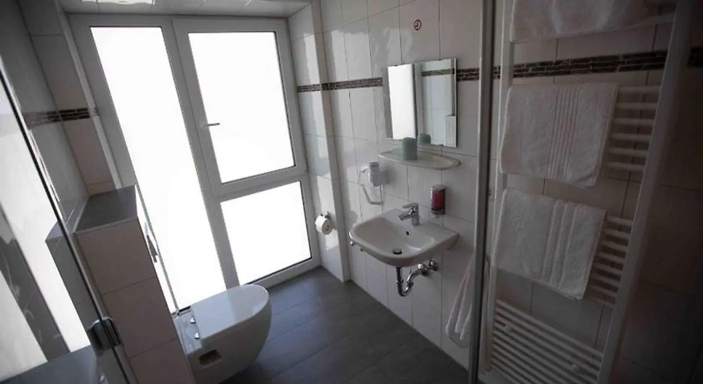 Heilbronner Hotel am schönen Theater Badezimmer