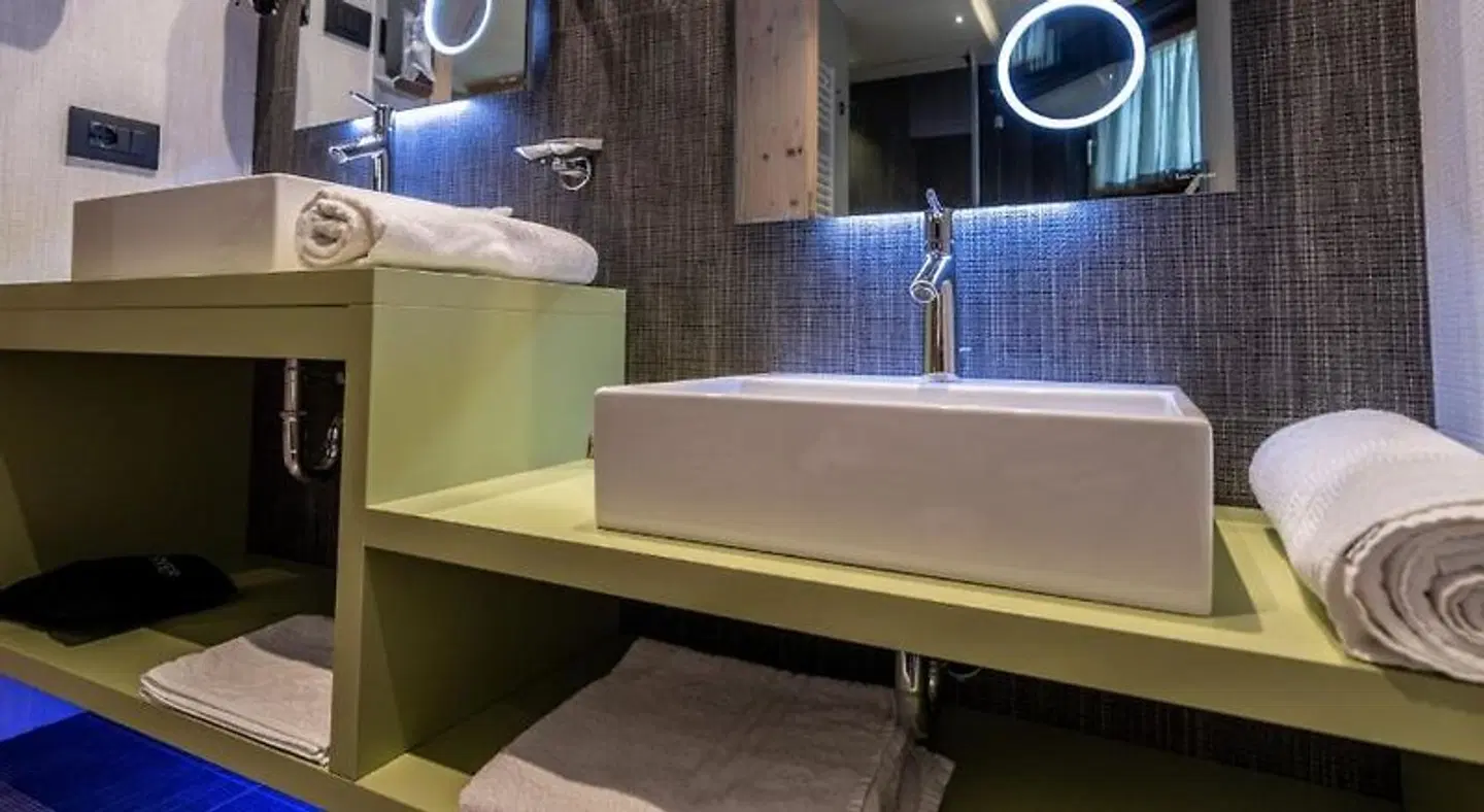 Hotel Val Di Sole Badezimmer