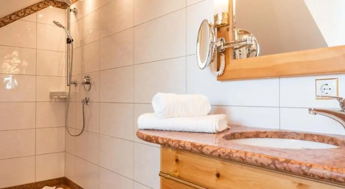 Landgasthof zum Erdinger Weissbräu Badezimmer