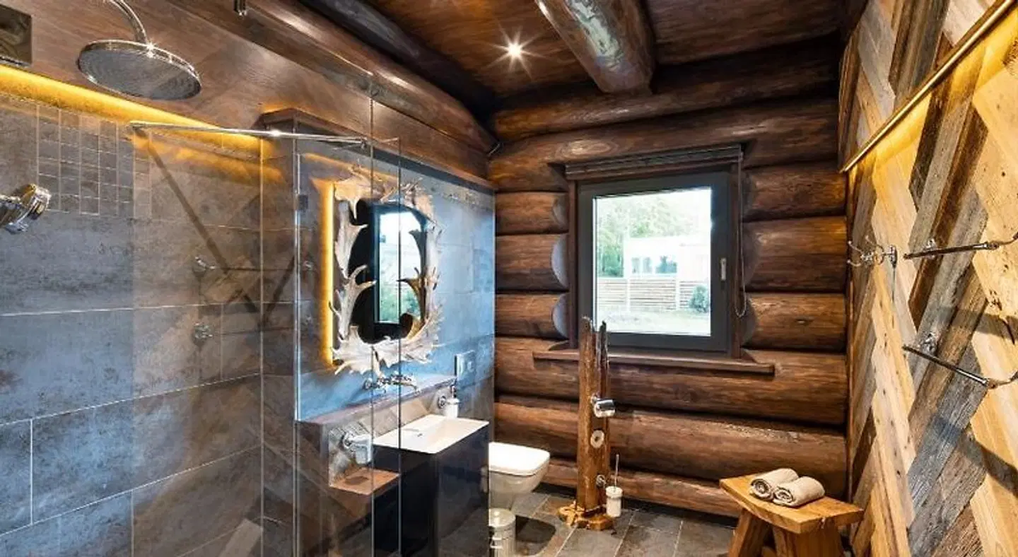 Timberjacks Motel Badezimmer