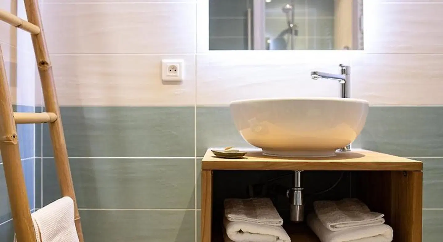 Chambres d'hotes L'écrin de l'Orb Badezimmer