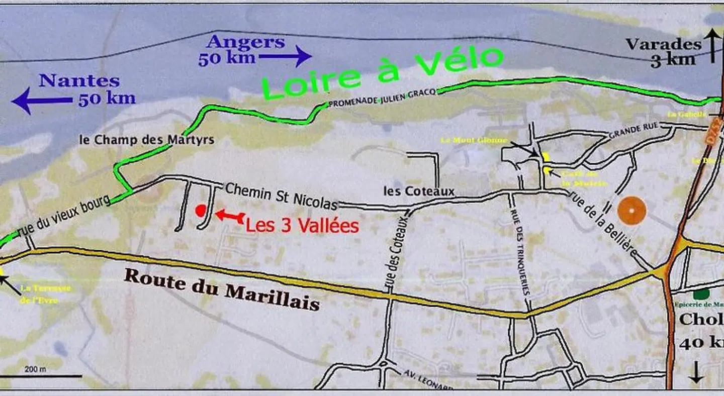 Chambres d'hôtes Les 3 Vallées Landkarte