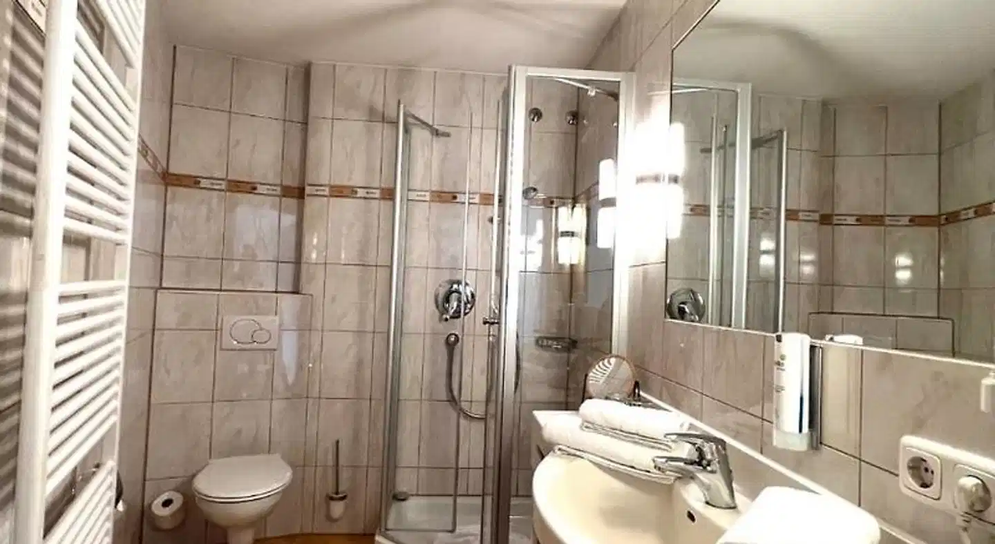 Fischer am See Badezimmer