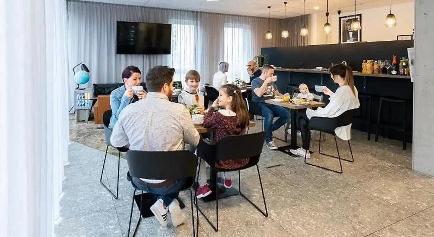 Motel Schlafraum Restaurant