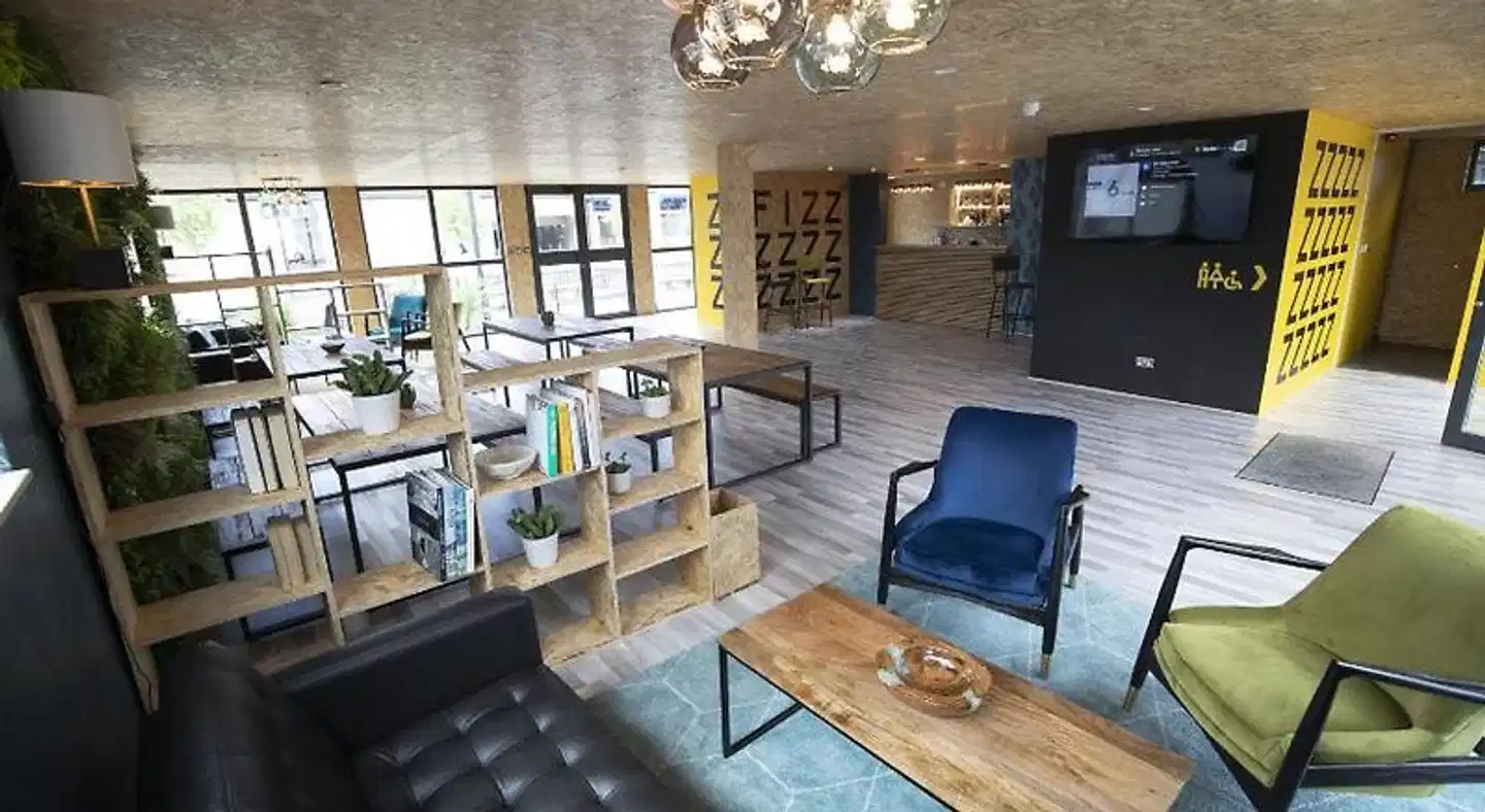 Snoozebox Olympic Park Lobby