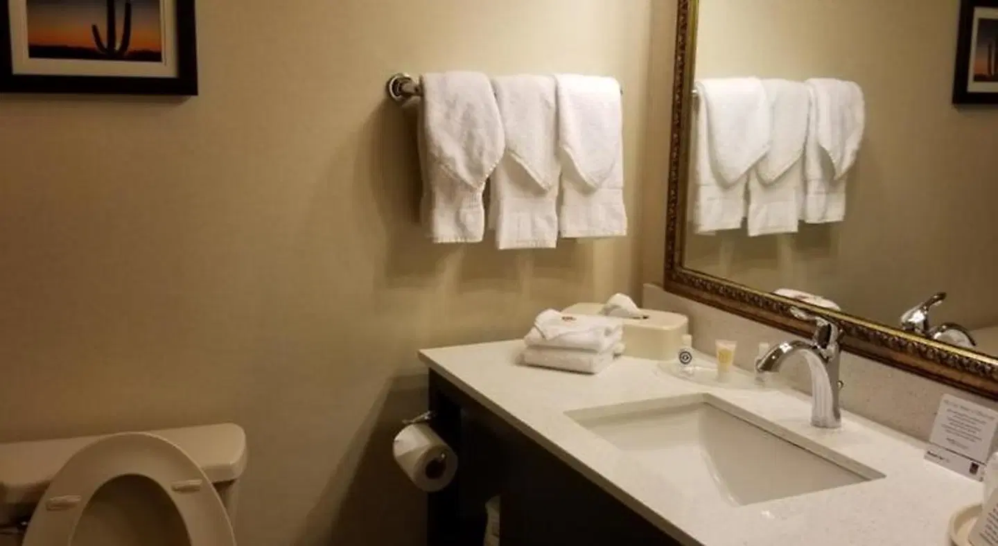 Comfort Suites At Plaza Mall Badezimmer
