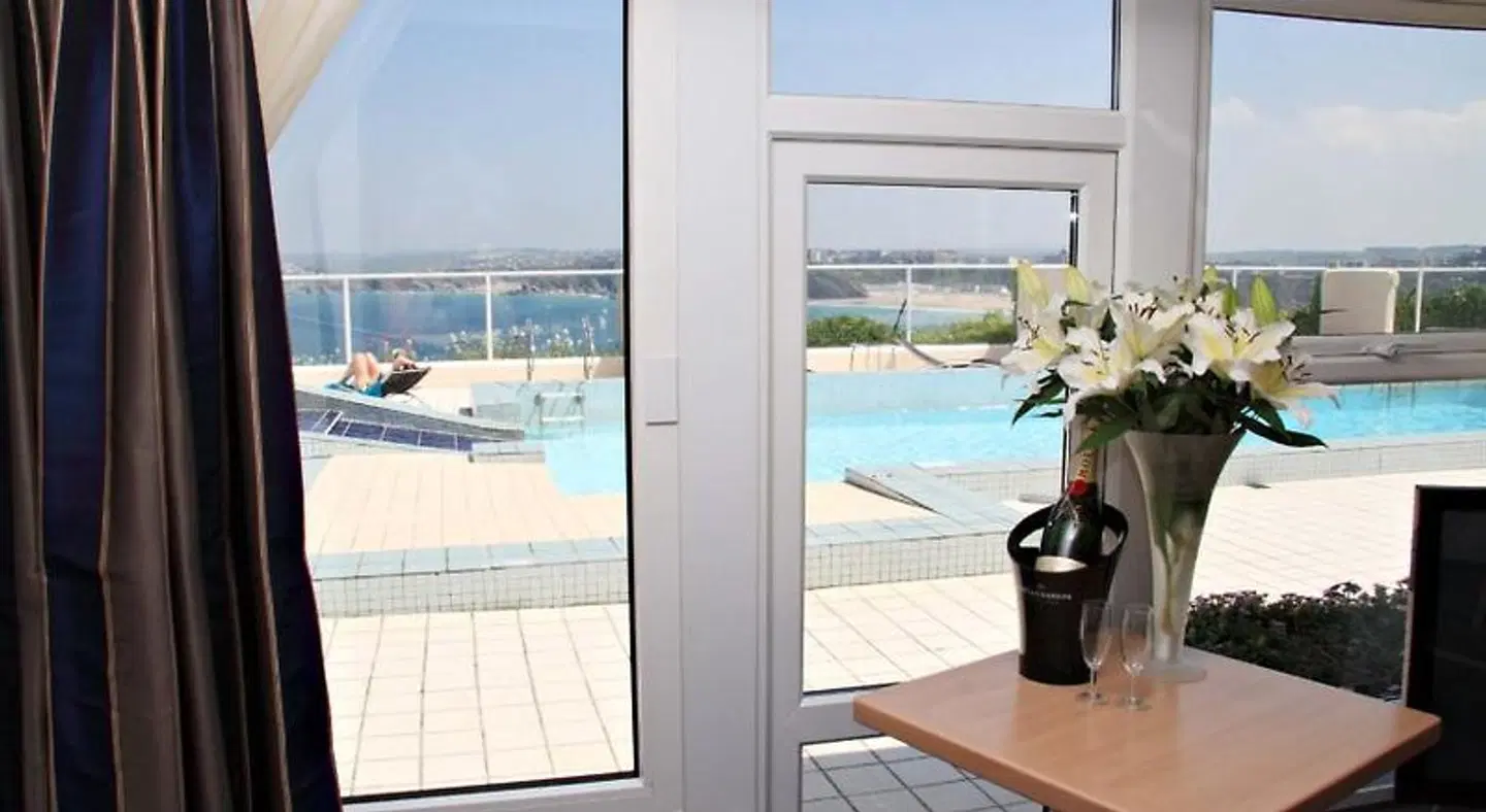 Atlantic Hotel Newquay Terrasse