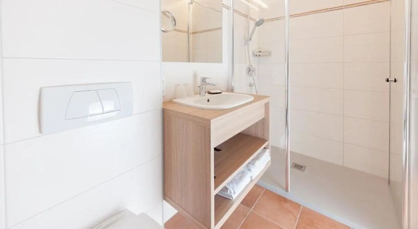 Pension Oberjörg Badezimmer