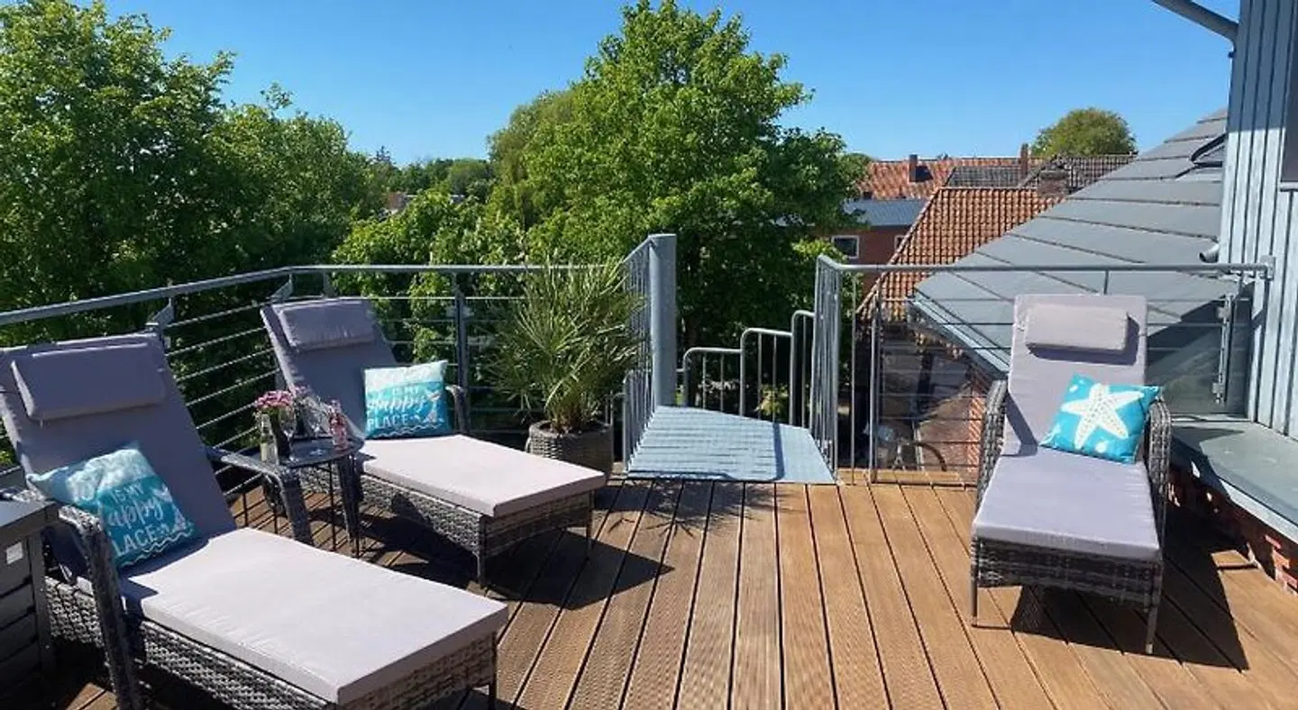 Wellenreiter Gästehaus Tating Terrasse