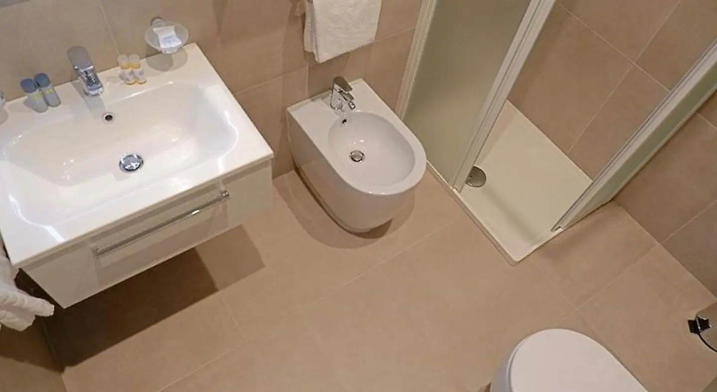 Pianomare Riviera Apartments and Rooms Badezimmer