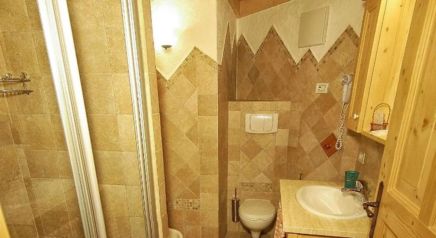 Camping Catinaccio Rosengarten Badezimmer