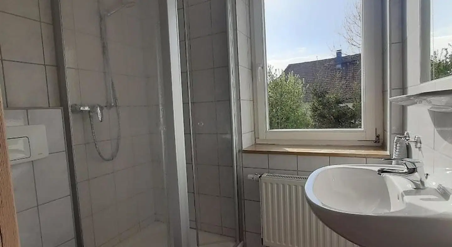 Regenbogenhof Rudelswalde Badezimmer