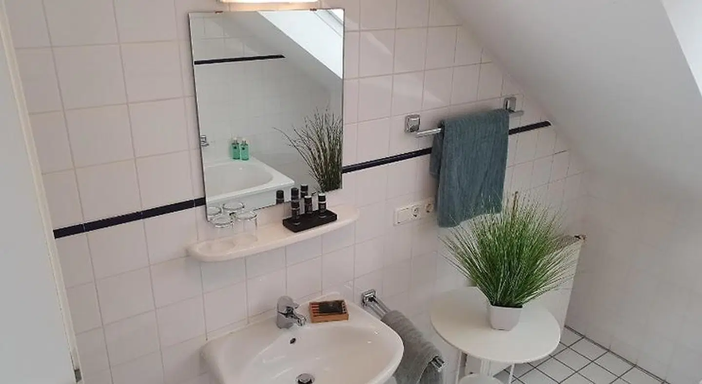 Apartmenthaus Haus Feuerbach Badezimmer
