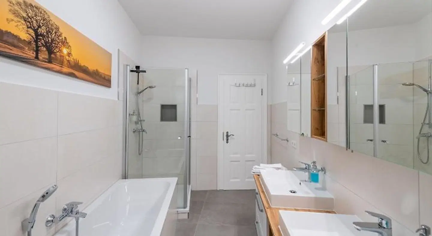 Pension Typisch Naumburg Badezimmer