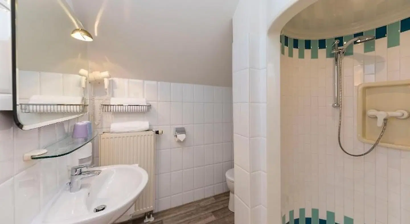 Pension Herti Badezimmer