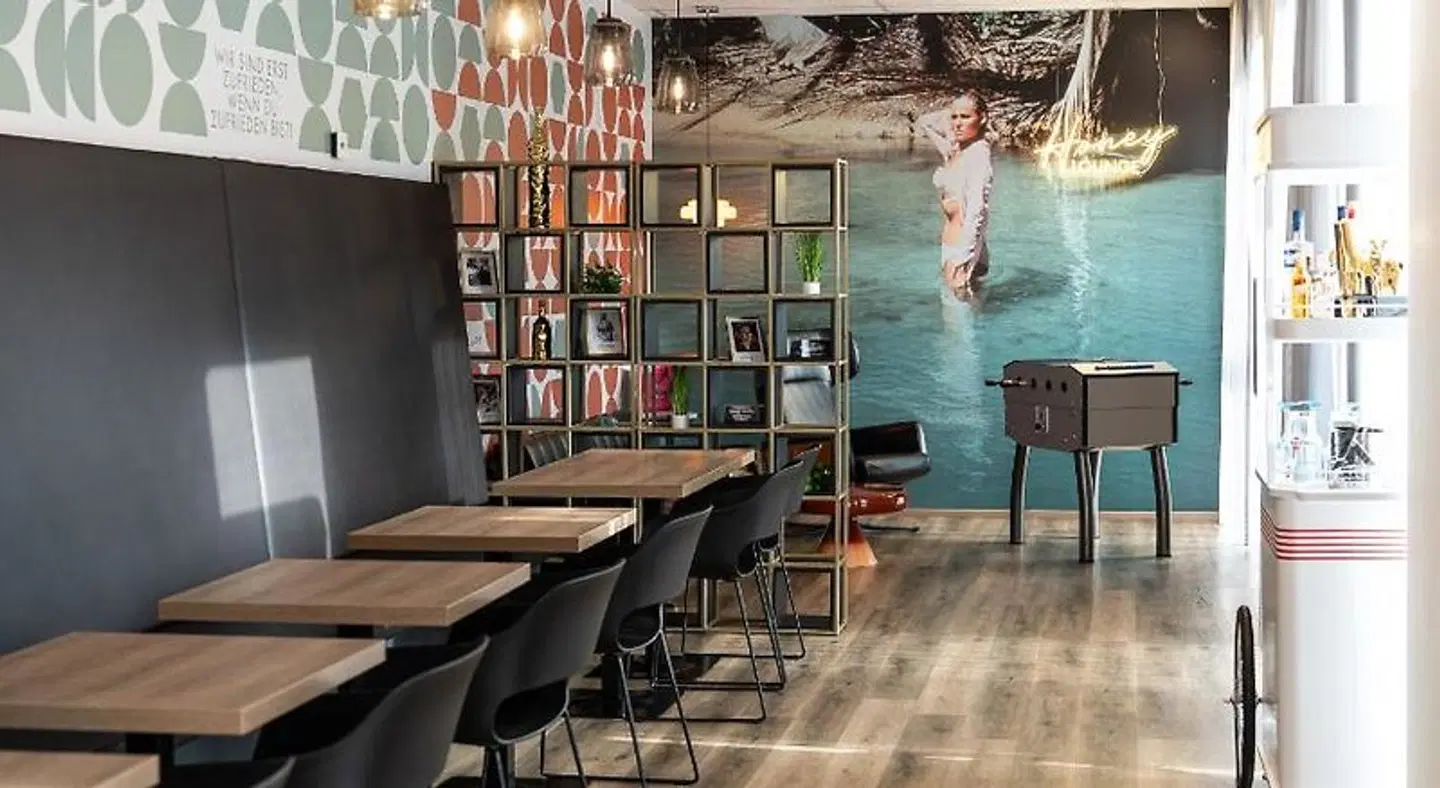Motel Schlafraum Bar