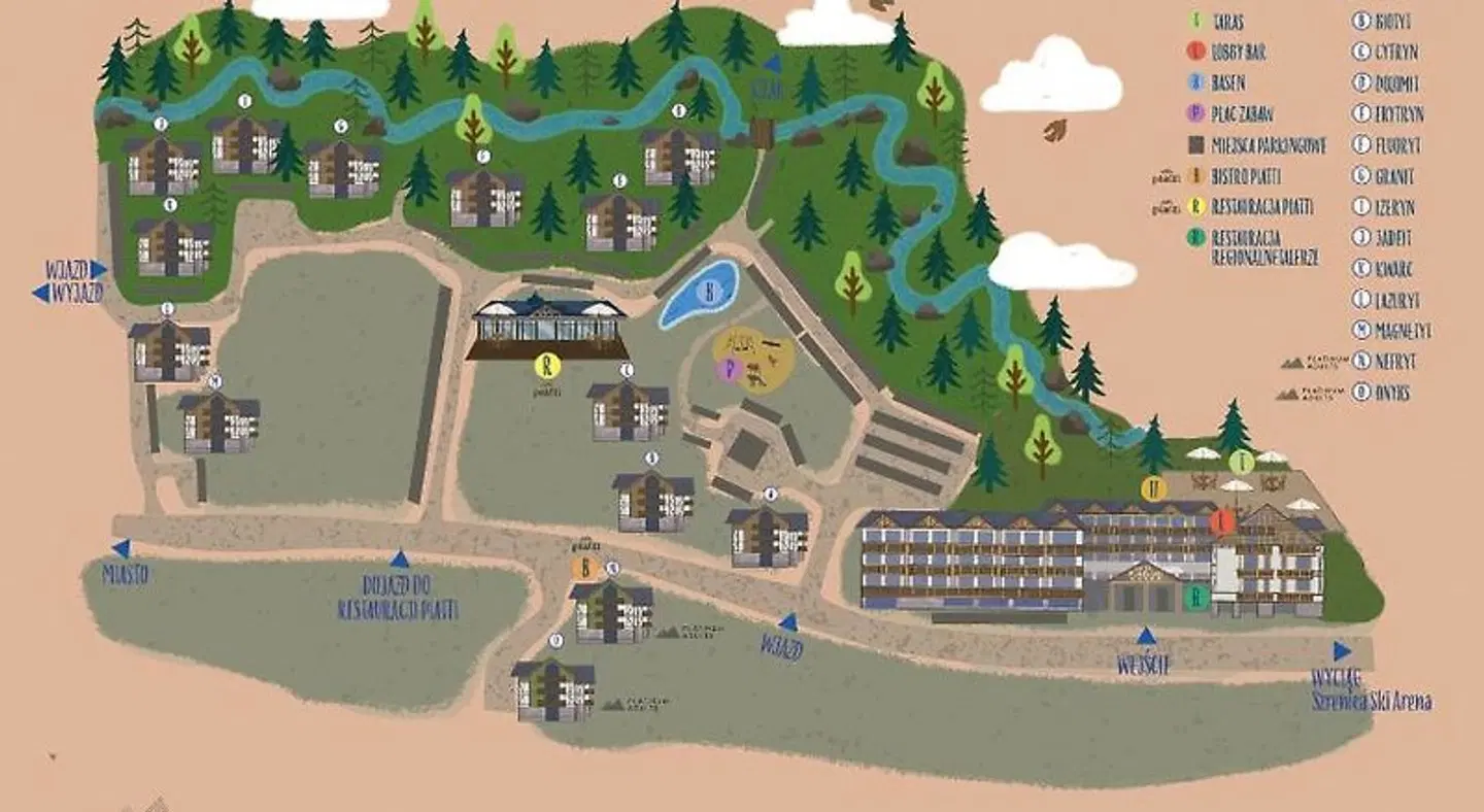 Platinum Mountain Resort & SPA Landkarte