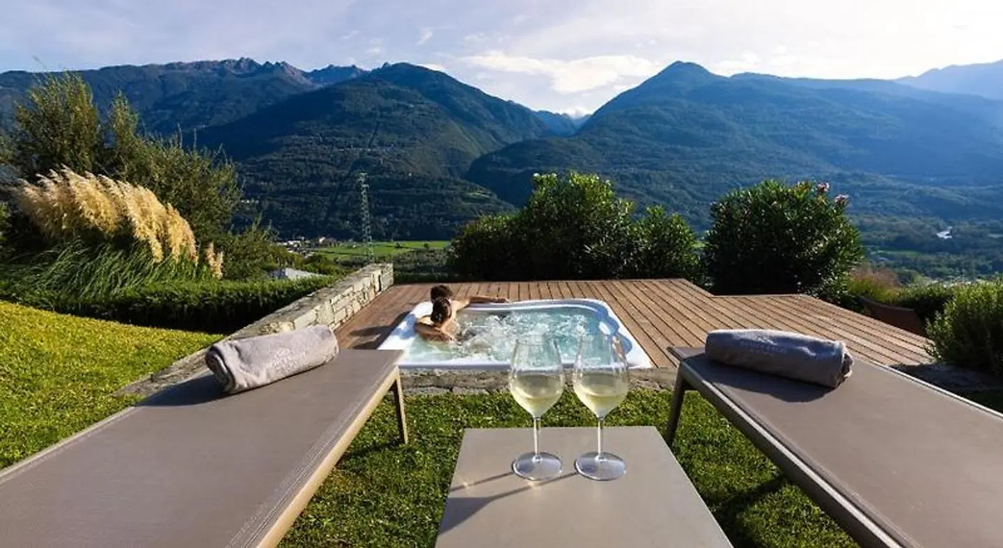 Wine Hotel Retici Balzi Terrasse