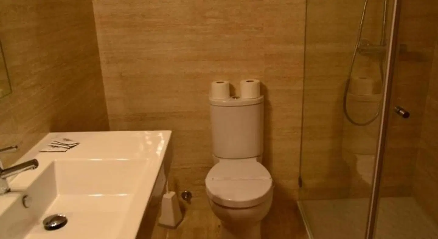 Estalagem Santo Andre Badezimmer