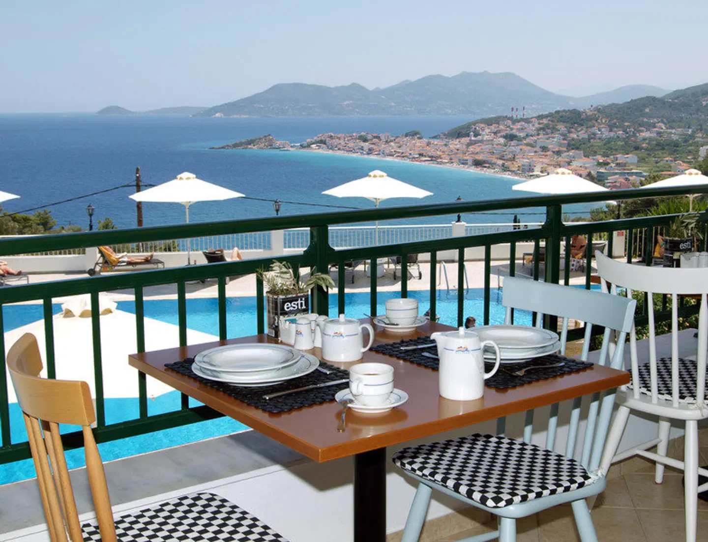 Kalidon Panorama Hotel Terrasse