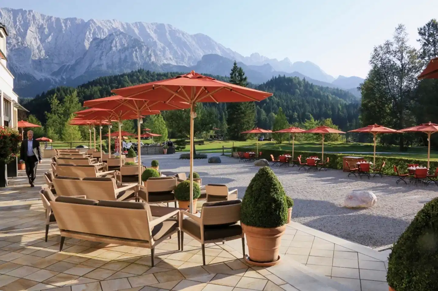 Schloss Elmau Luxury Spa Retreat & Cultural Hideaway Terrasse