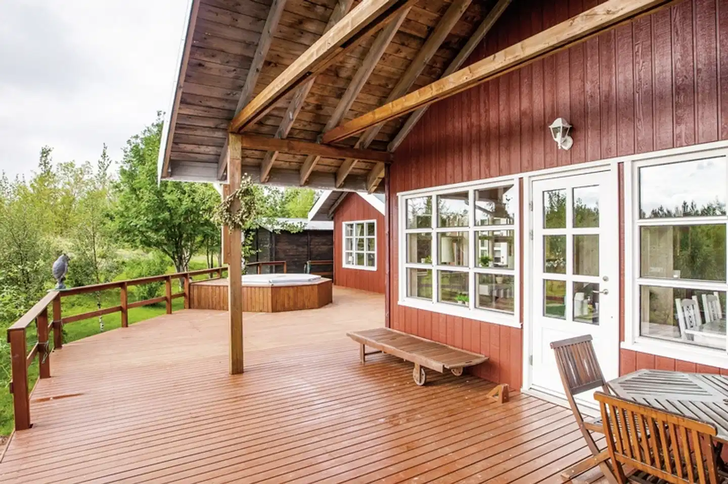 Ferienhäuser Südisland Terrasse