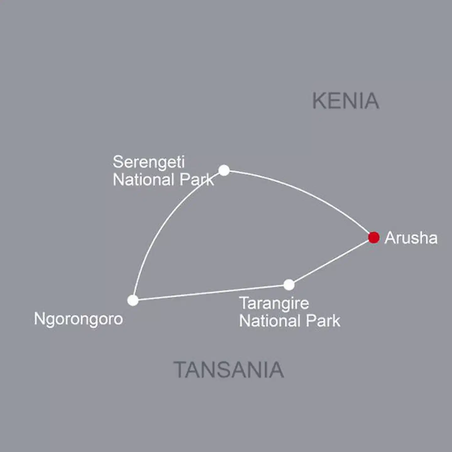 Tansania Deluxe Landkarte