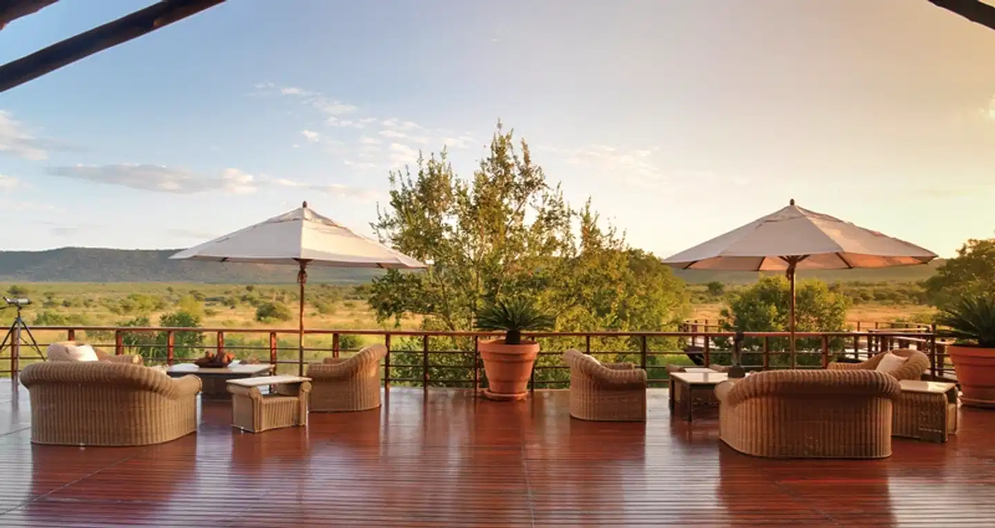 Mateya Safari Lodge Terrasse