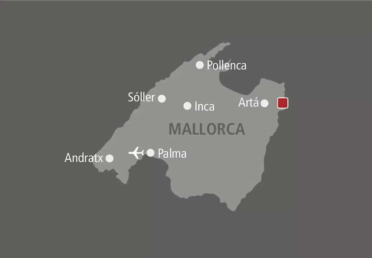 Pleta de Mar Luxury Hotel by Nature Landkarte