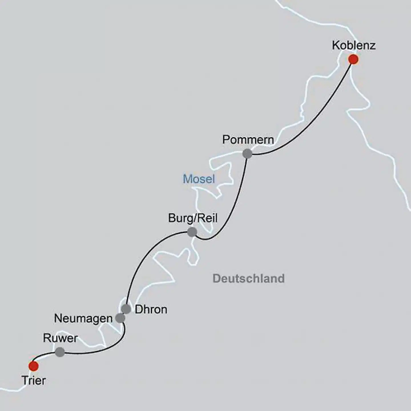 Von Winzerhof zu Winzerhof Landkarte