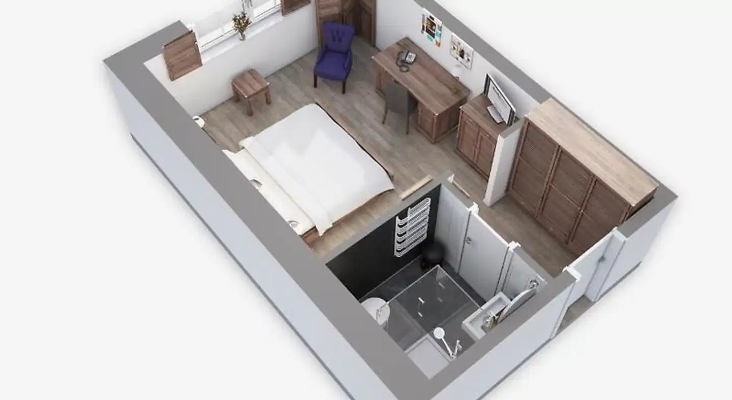 Land-gut-Hotel Bernstein Bootshaus Modellaufnahme