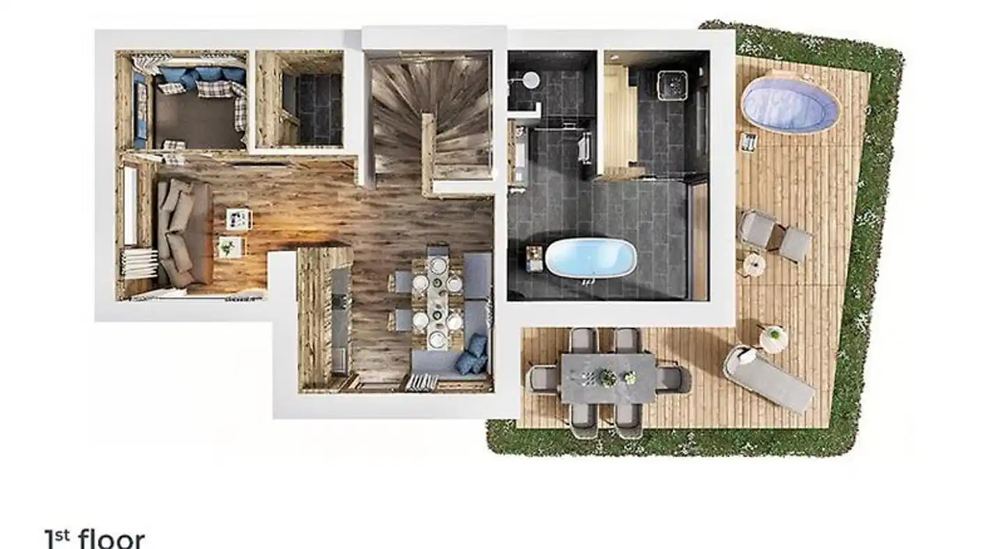 MONDI Chalets am Grundlsee Modellaufnahme