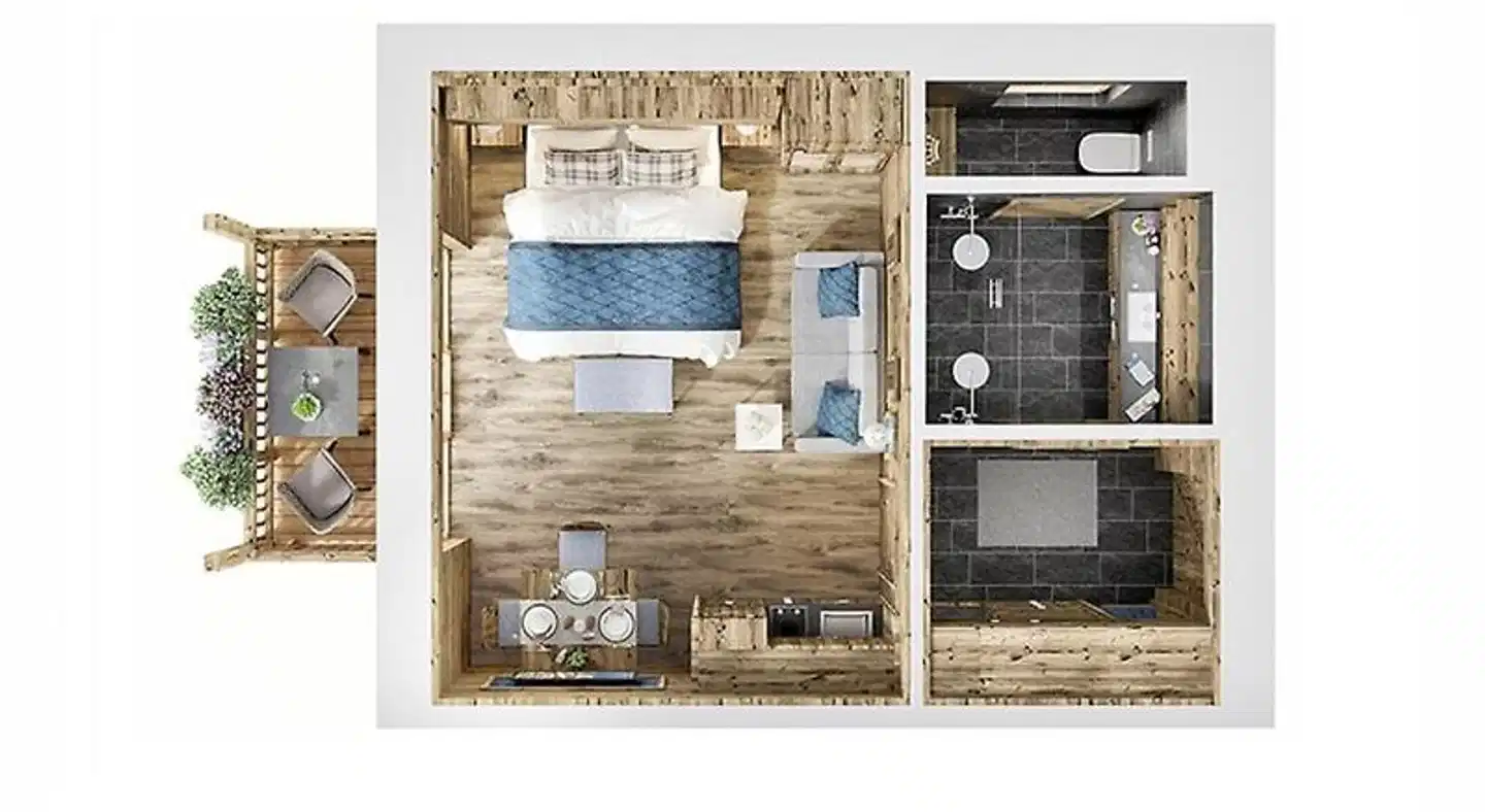 MONDI Chalets am Grundlsee Modellaufnahme