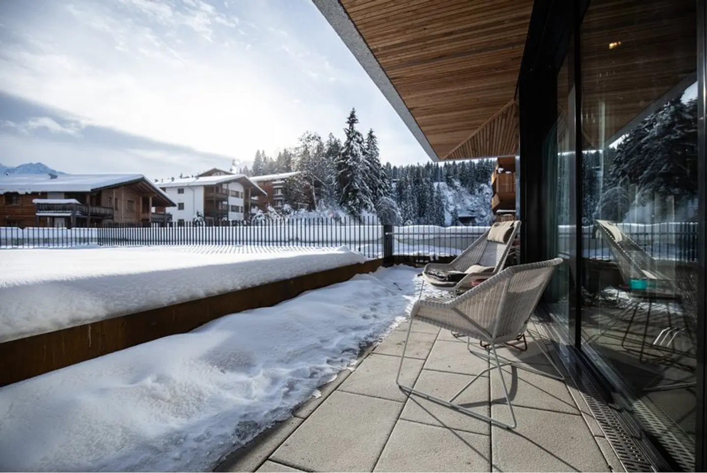 The Hide Flims Hotel Terrasse