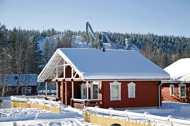 Lapland Hotels Ounasvaara Chalets Terrasse