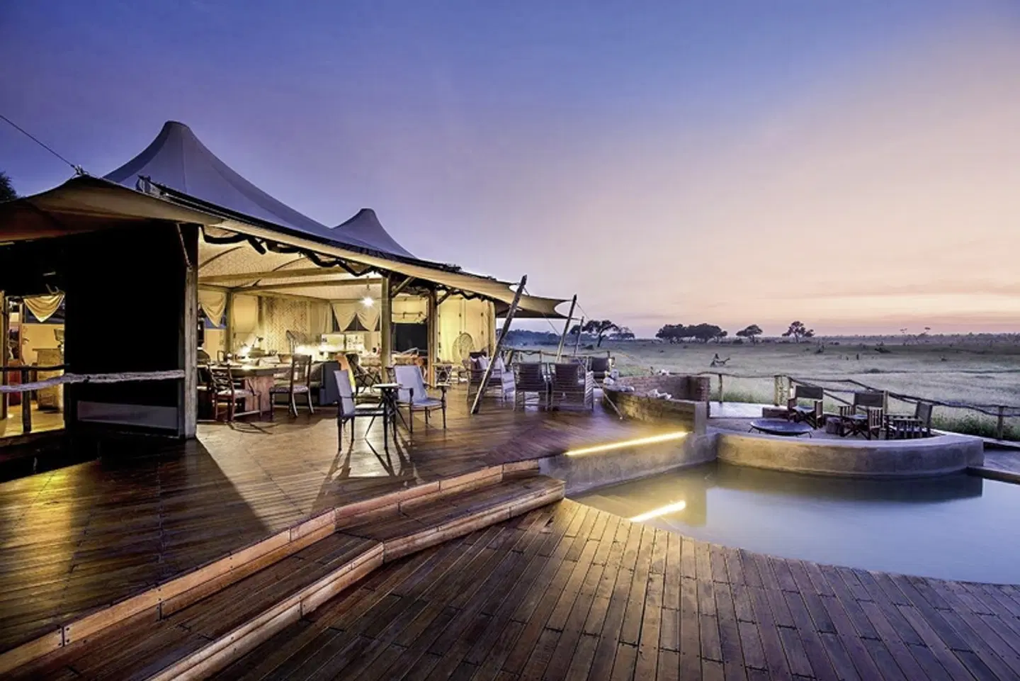 Somalisa Camp Terrasse