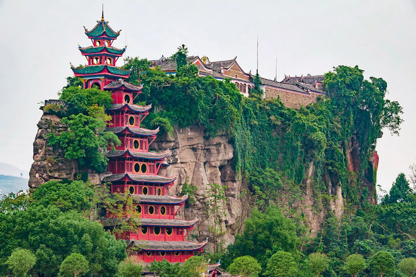 Die Zentren Chinas mit Yangzi LANDSCAPE