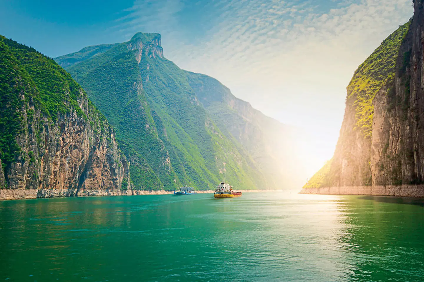 Die Zentren Chinas mit Yangzi LANDSCAPE