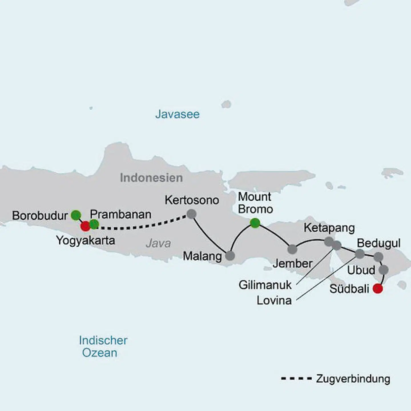 Natur, Kultur und Tradition (Gruppenreise) Landkarte