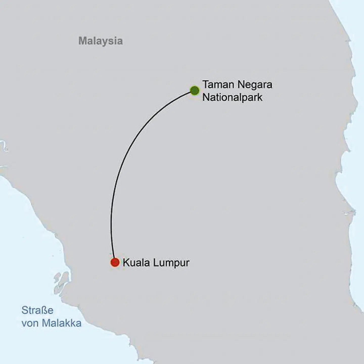 Taman Negara (2 Nächte) Landkarte