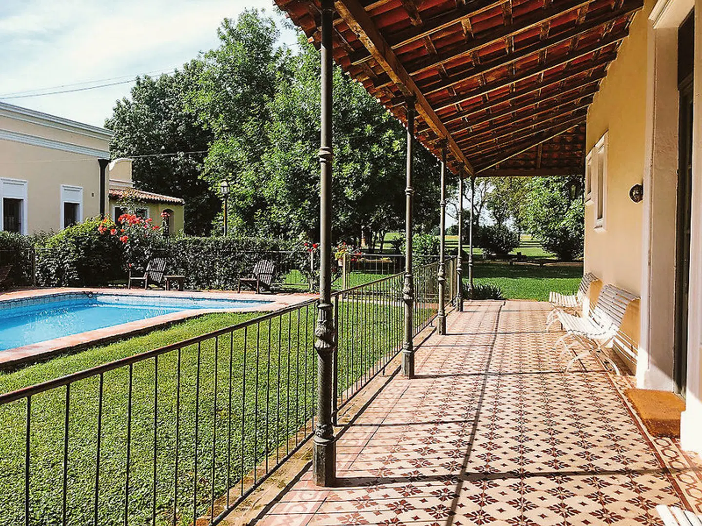 Estancia El Ombu de Areco Terrasse