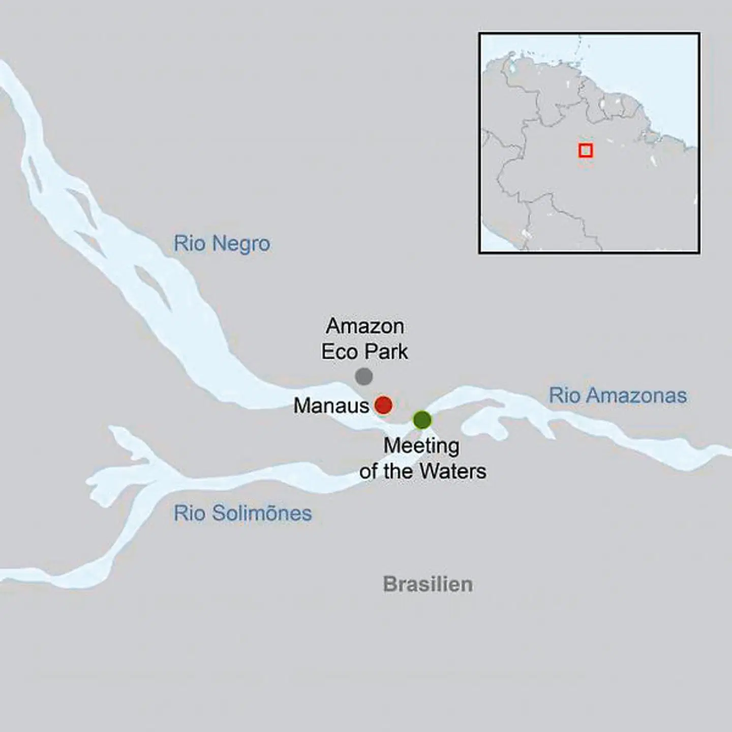 Amazon Eco Park Lodge (3 Nächte) Landkarte