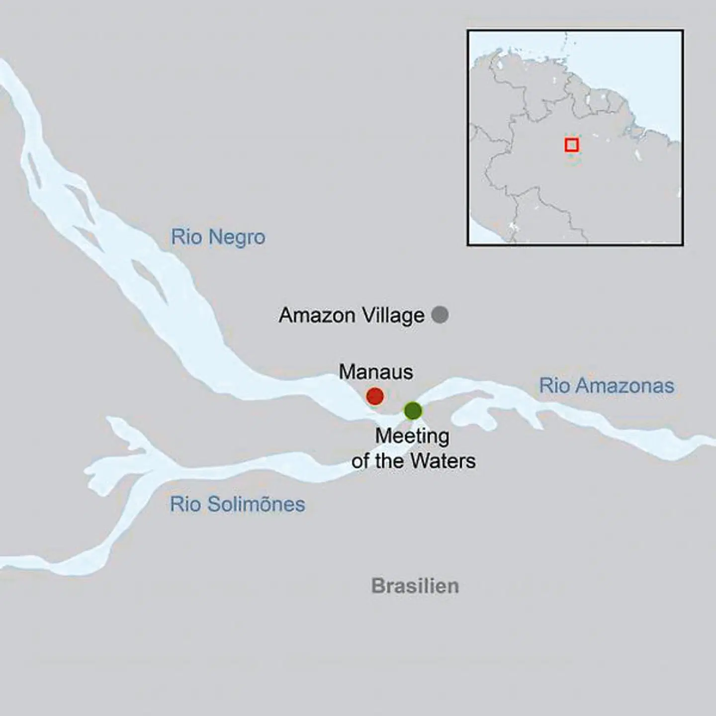 Amazon Village (4 Nächte) Landkarte