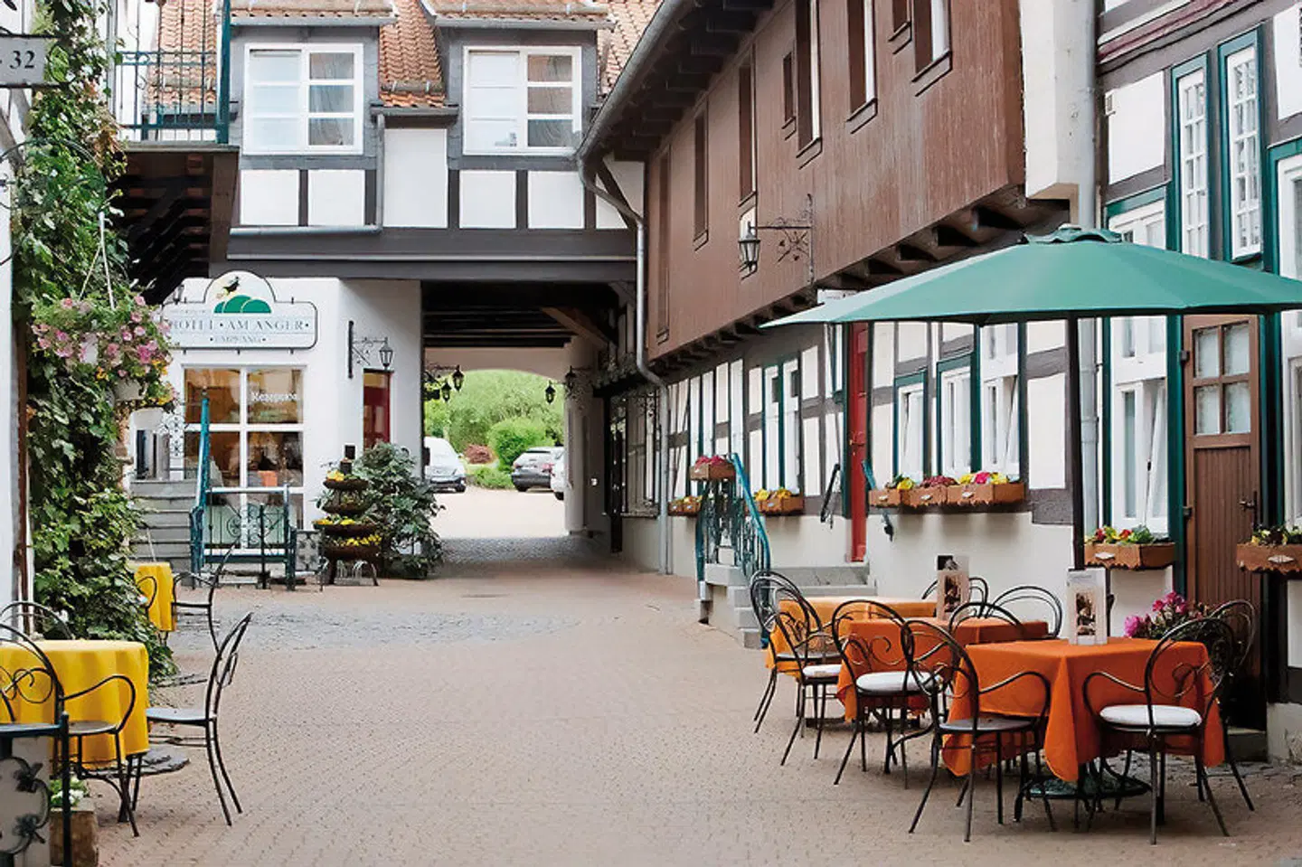 Hotel "Am Anger" Terrasse